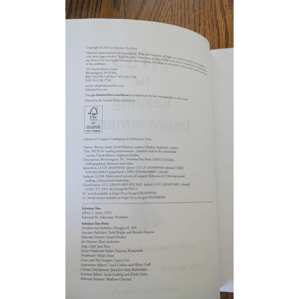 MTSS for Reading Improvement: A Leader's Tool Kit for Schoolwide Success